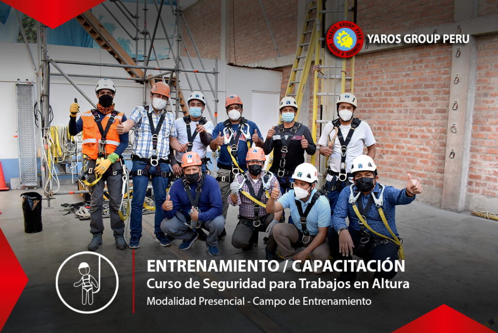 Participantes de una capacitación en seguridad para trabajos en altura