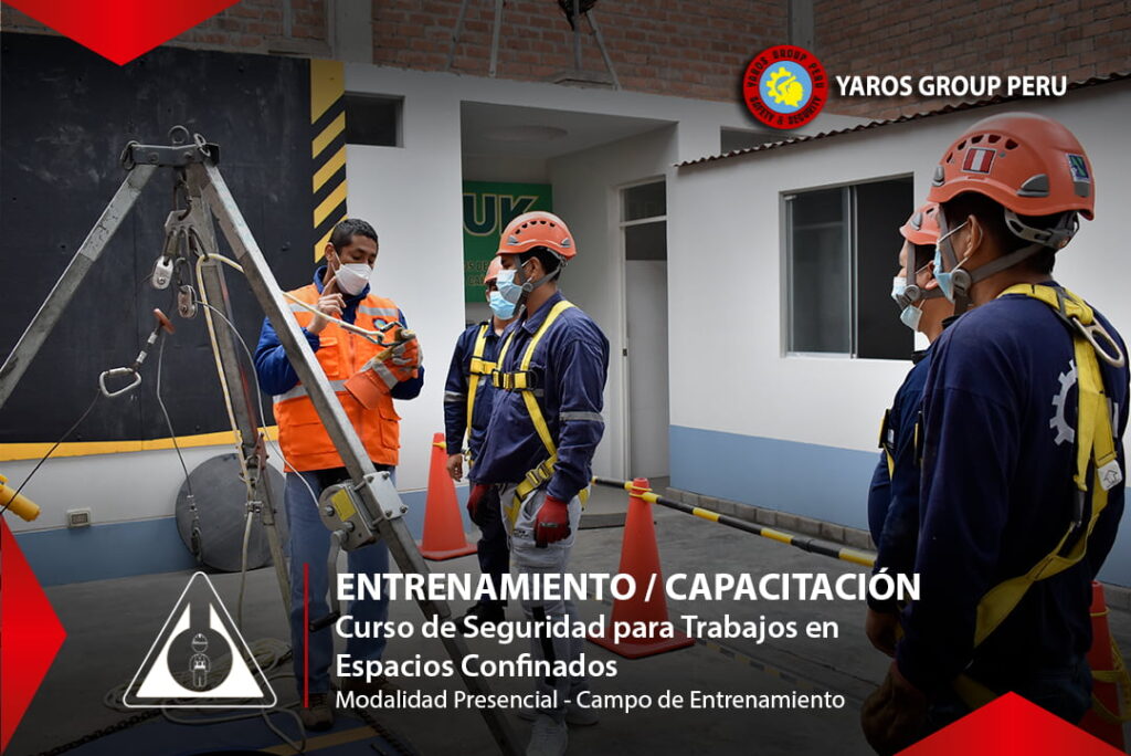 Aplicación de medidas de seguridad durante trabajos en espacios confinados.